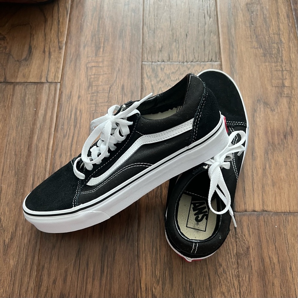 Vans Black and White Sneakers